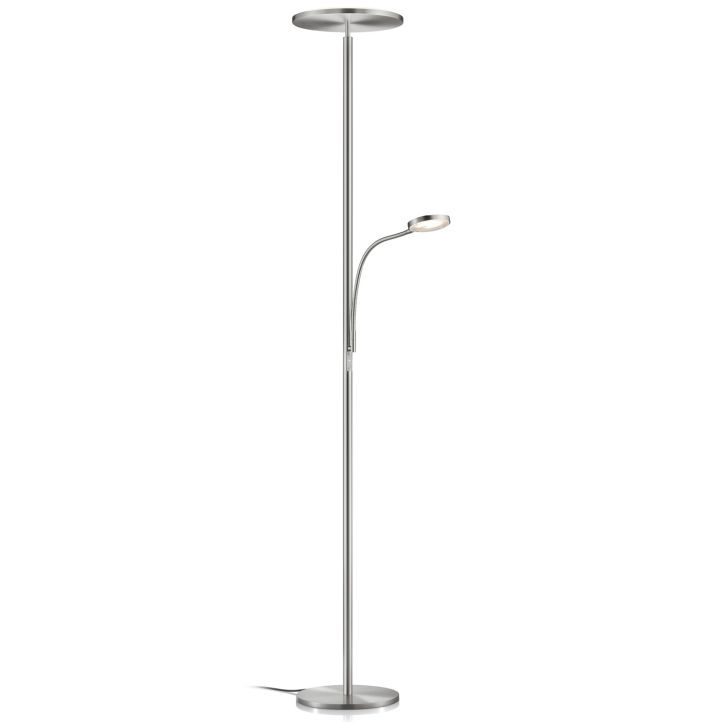 GKS Knapstein LED-Deckenfluter AURA (mit Lesearm und Gestensensor) Nickel matt 41.974.05 GKS Knapstein LED-Deckenfluter AURA (mit Lesearm und Gestensensor) Nickel matt 41.974.05