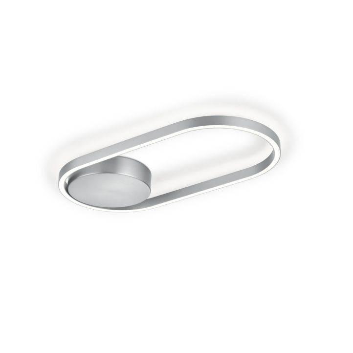 GKS Knapstein LED-Deckenleuchte RIKE Nickel matt 91.373.05