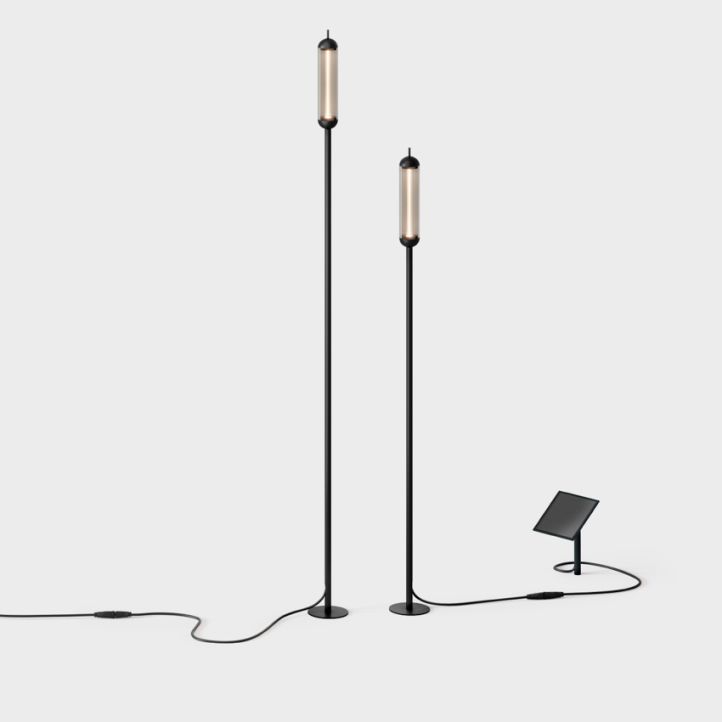 IP44.de Leuchten LED-Solar-Set-Erdspießleuchte REED 125cm + 150cm schwarz 93820-BL IP44.de Leuchten LED-Solar-Set-Erdspießleuchte REED 125cm + 150cm schwarz 93820-BL