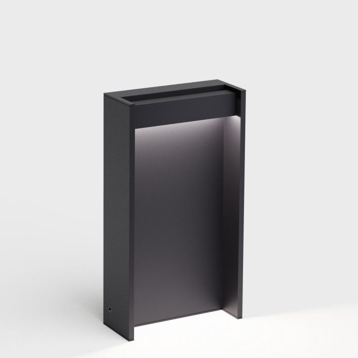 IP44.de LED-Pollerleuchte SLAT 40cm schwarz 91031-BL