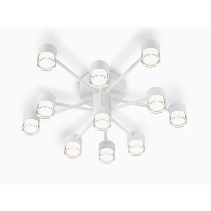 Helestra LED-11-flammigDeckenleuchte KALA Weiß matt 5-5009.07