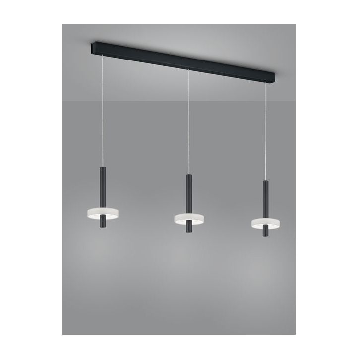 Helestra LED-3er-Pendelleuchte KEA schwarz 66/2108.22/5303