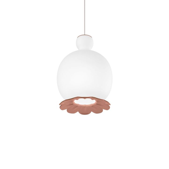 Kundalini Pendelleuchte OPYO Weiß/Coral K350356O