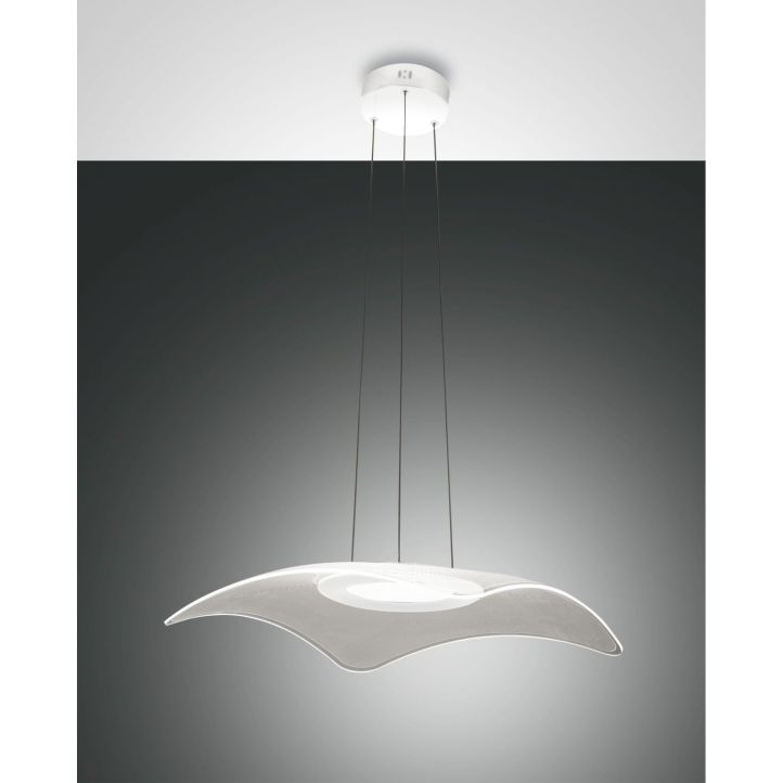 Fabas Luce LED-Pendelleuchte IBIZA Weiß 3589-45-102 Fabas Luce LED-Pendelleuchte IBIZA Weiß 3589-45-102