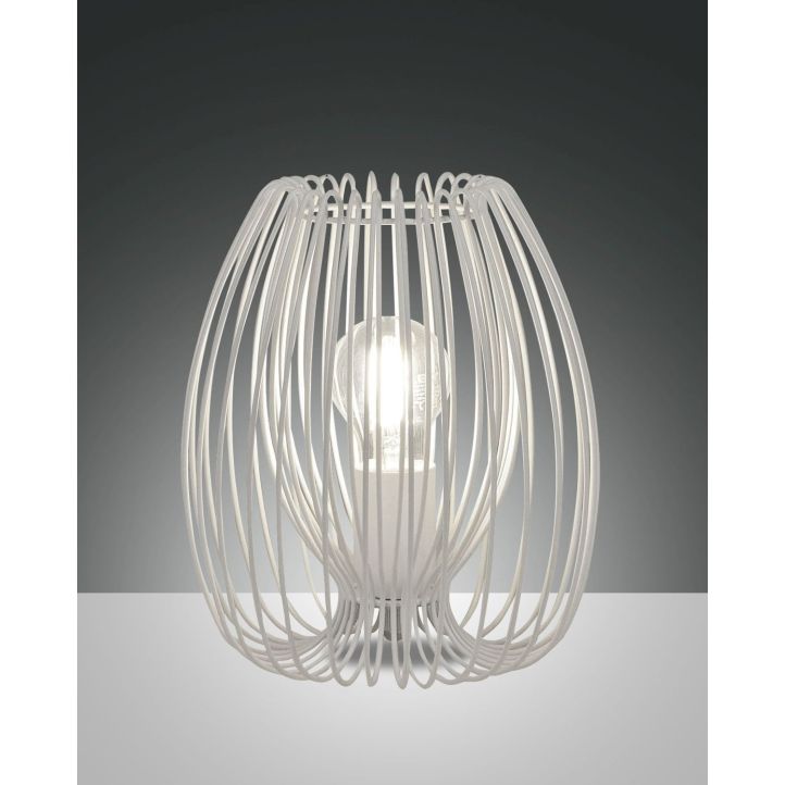 Fabas Luce Tischleuchte CAMP Weiß 24 cm 3677-34-102 Fabas Luce Tischleuchte CAMP Weiß 24 cm 3677-34-102