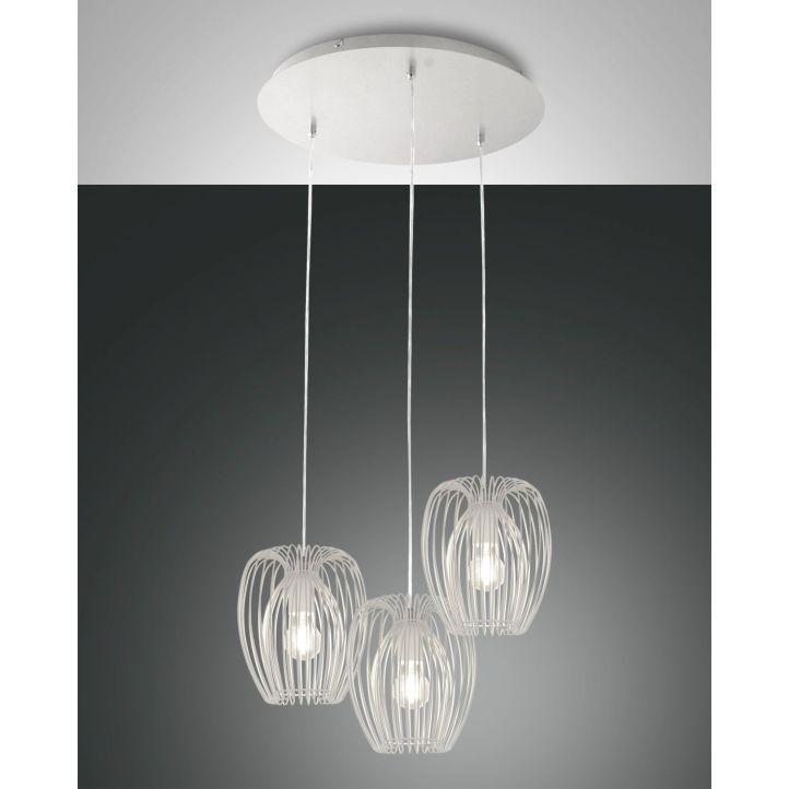 Fabas Luce 3er-Pendelleuchte CAMP Weiß 50 cm 3677-47-102 Fabas Luce 3er-Pendelleuchte CAMP Weiß 50 cm 3677-47-102