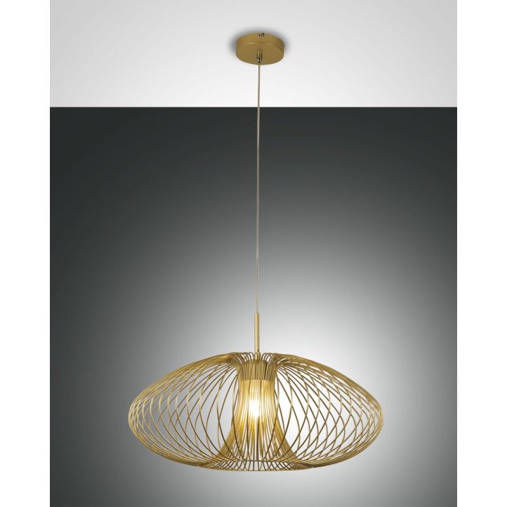 Fabas Luce Pendelleuchte FASSA Gold matt 3706-40-225 Fabas Luce Pendelleuchte FASSA Gold matt 3706-40-225