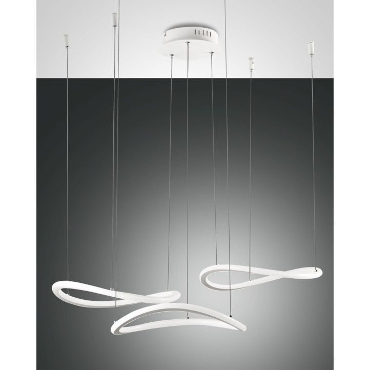 Fabas Luce 3er-LED-Pendelleuchte TIRRENO Weiß 3711-47-102 Fabas Luce 3er-LED-Pendelleuchte TIRRENO Weiß 3711-47-102