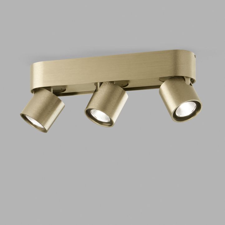 Light-Point 3er-LED-Deckenspot AURA Messing 270999