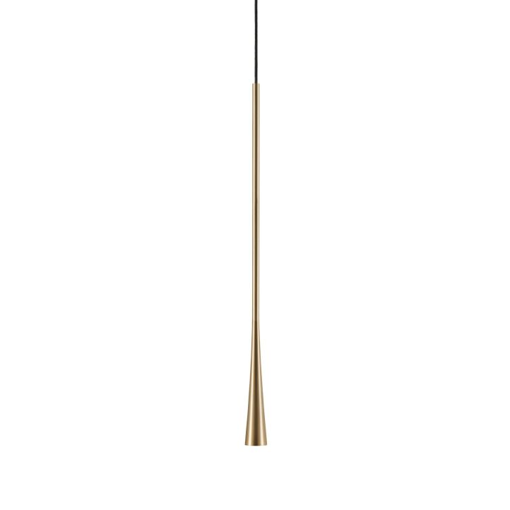 Light-Point LED-Einzelpendel DROP 90cm Messing 2700K 270494