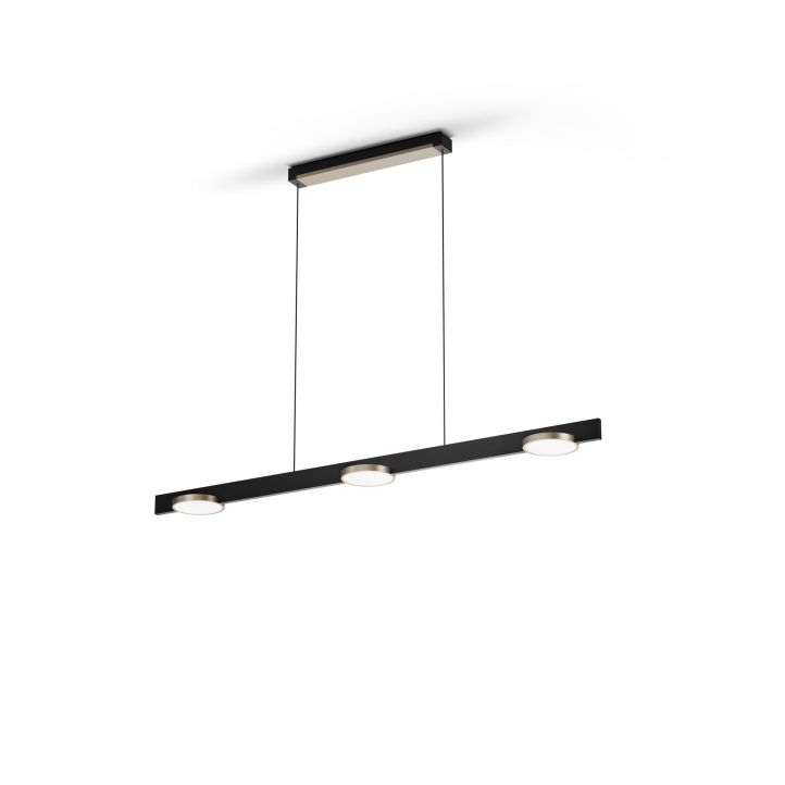 Light-Point LED-Pendelleuchte INLAY S1250 LINEAR DISC Schwarz/Satin Gold 900083 Porsche Design Light-Point LED-Pendelleuchte INLAY S1250 LINEAR DISC Schwarz/Satin Gold 900083 Porsche Design