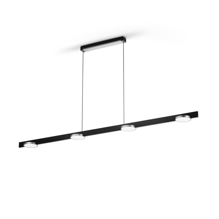 Light-Point LED-Pendelleuchte INLAY S1800 LINEAR DISC Schwarz/Satin Silber 900094 Porsche Design Light-Point LED-Pendelleuchte INLAY S1800 LINEAR DISC Schwarz/Satin Silber 900094 Porsche Design