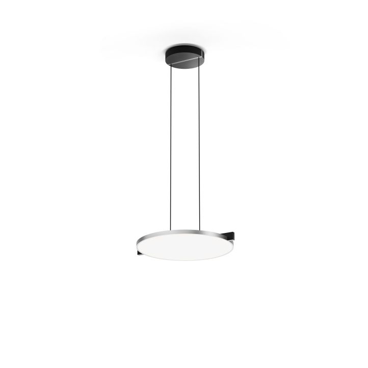 Light-Point LED-Pendelleuchte INLAY S3 Ø438 DISC Schwarz/Satin Silber 900027 Porsche Design