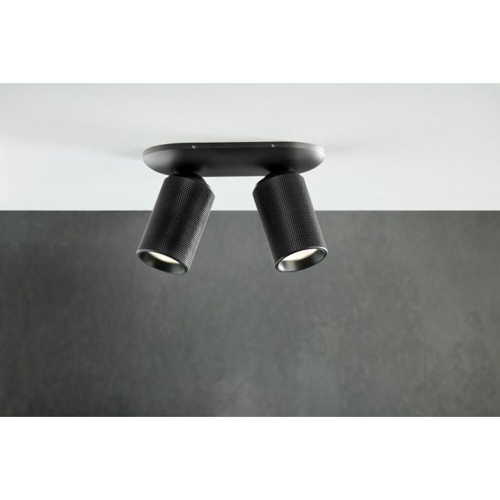 Light-Point 2er-LED-Spot RAW carbonschwarz 270956