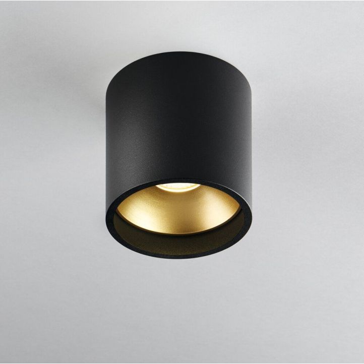 Light-Point LED-Deckenspot SOLO ROUND 8cm schwarz/gold 3000K 258992 Light-Point LED-Deckenspot SOLO ROUND 8cm schwarz/gold 3000K 258992