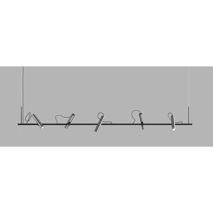 Light-Point 5er-LED-Pendelleuchte SPIRIT 200cm titan 270634 Light-Point 5er-LED-Pendelleuchte SPIRIT 200cm titan 270634