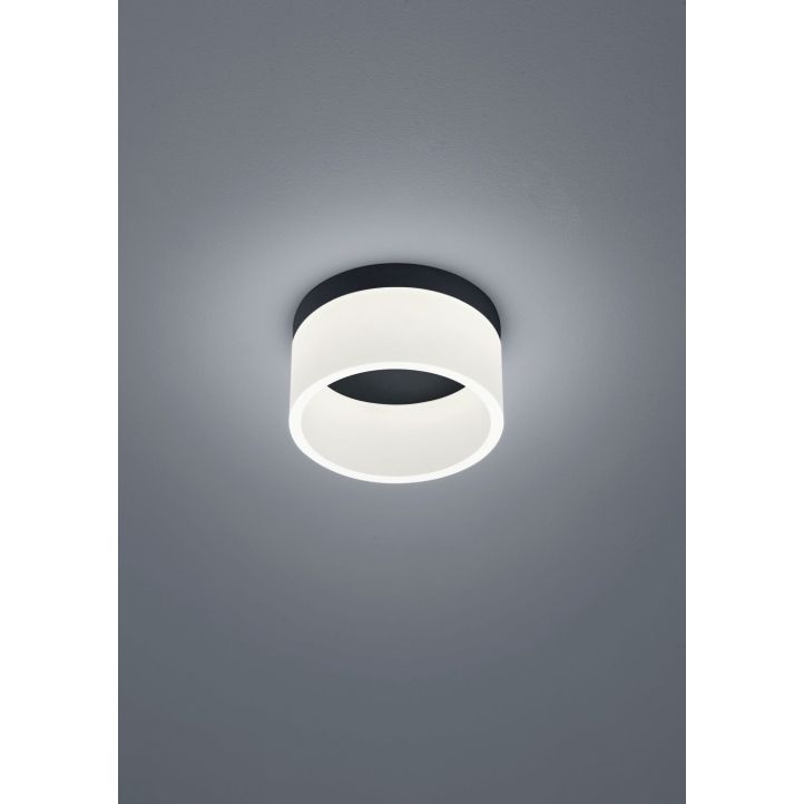 Helestra LED-Deckenleuchte LIV Schwarz matt 20 cm 15/1632.22