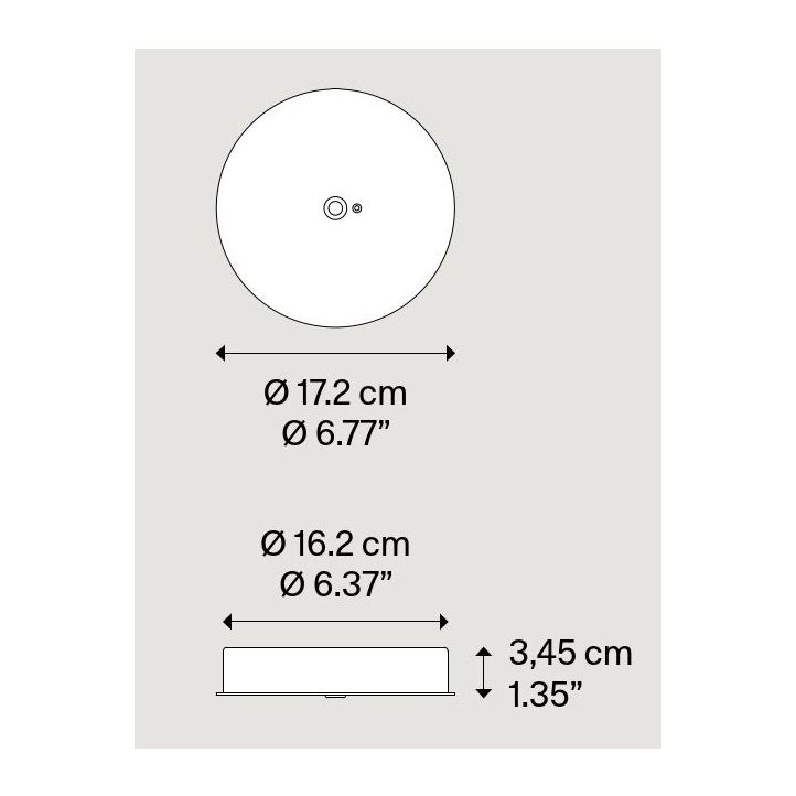 Lodes 6er Deckenbaldachin schwarz für zentralen Auslass (für IVY V) R07L06 2000