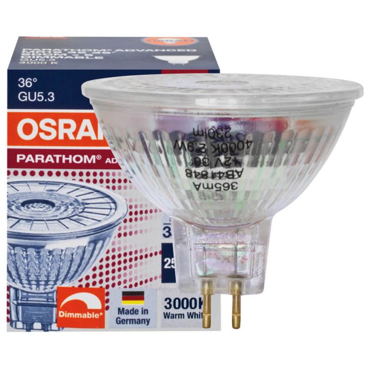 Osram LED-Leuchtmittel GU5,3 Reflektor 4,9W=35W dimmbar 3000K Osram LED-Leuchtmittel GU5,3 Reflektor 4,9W=35W dimmbar 3000K