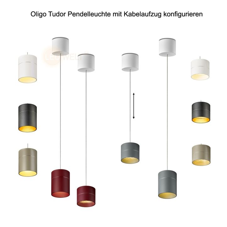 Oligo TUDOR LED-Einzelpendel mit Höhenverstellung Oligo TUDOR LED-Einzelpendel mit Höhenverstellung