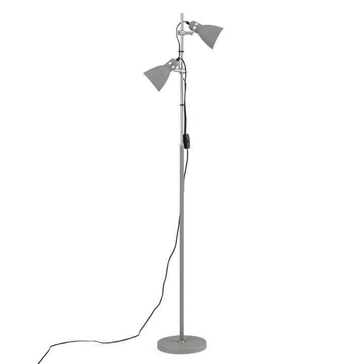orion- Stehleuchte SCHOOL 153cm grau Stl 12-1179/2 grau 