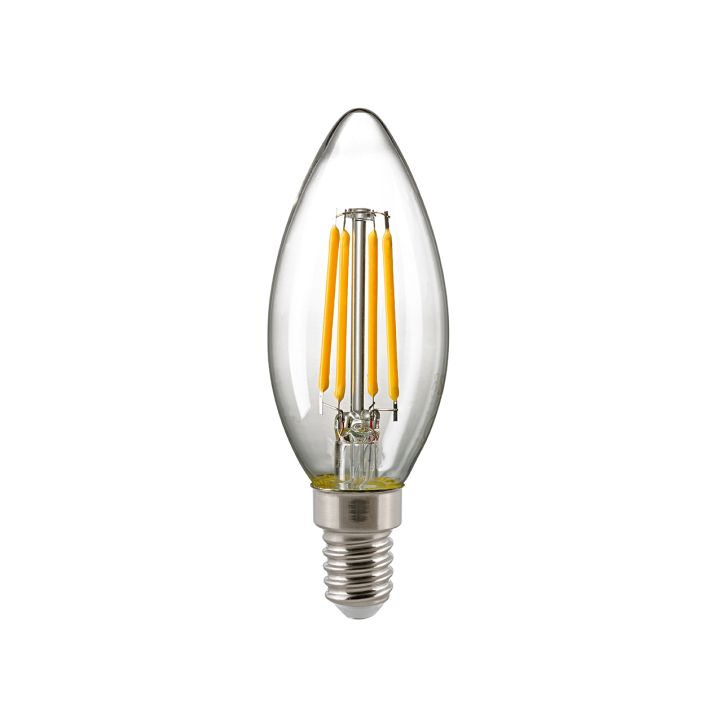 Sigor 4,5W LED-Filament Kerze klar E14 dimmbar 6132601 Sigor 4,5W LED-Filament Kerze klar E14 dimmbar 6132601