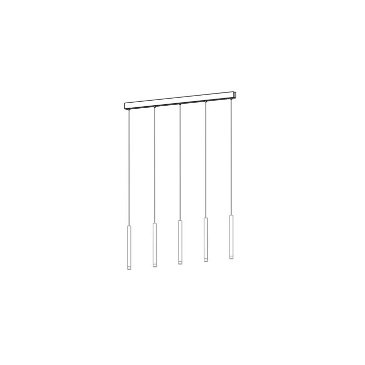 Loom-Design 5-er Baldachin zu VALKYRIE rechteckig Schwarz dimmbar 840-024 Loom-Design 5-er Baldachin zu VALKYRIE rechteckig Schwarz dimmbar 840-024