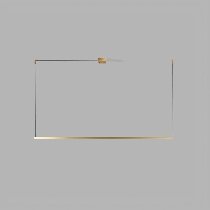 Light-Point LED-Pendelleuchte STRIPE 150cm messing 270364