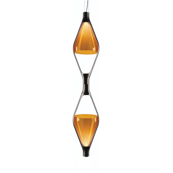 Kundalini LED-Pendelleuchte VICEVERSA 2 Amber K370281GA Kundalini LED-Pendelleuchte VICEVERSA 2 Amber K370281GA