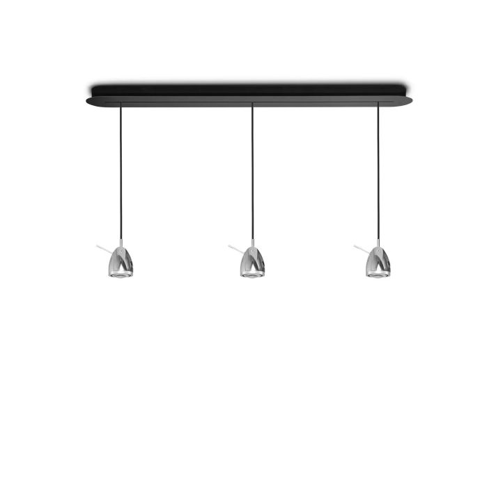 Led-3er-Pendelleuchte YLUX-3PL-1190-C-KP Kopf Aluminium poliert Led-3er-Pendelleuchte YLUX-3PL-1190-C-KP Kopf Aluminium poliert