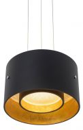 Oligo TROFEO LED-Pendelleuchte schwarz-Blattgold G42-886-10-23