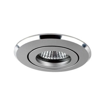 Mobilux Einbaustrahler MOA DISC 1xmax.50W GU5,3 45° alu satiniert