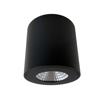 Mobilux LED-Aufbauleuchte MOBiDIM COB SLIM+ R IP65 DIM2WARM 1800-2700K schwarz 40°