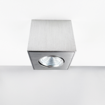 Mobilux LED-Aufbauleuchte MOBiDIM COB SLIM+ Q IP20 DIM2WARM 1800-2700K alu gebürstet 40°