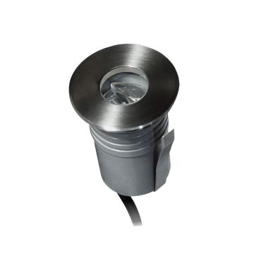 Mobilux LED-Bodeneinbaustrahler IP67 R 240V1x3W 45° 3000K silber