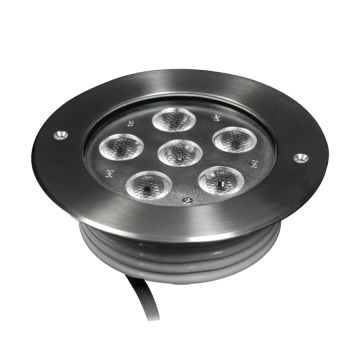Mobilux LED-Bodeneinbaustrahler IP67 R240V 6x3W 45° 3000K silber