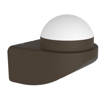 Mobilux LED-Wandleuchte GLOBE IP54 1x8W 3000K dunkelgrau