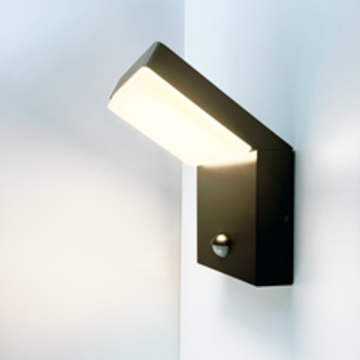 Mobilux LED-Wandaußenleuchte SENSORA 3000K IP54 schwarz