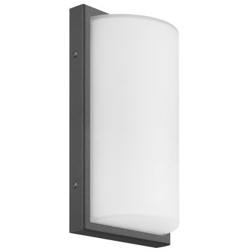 LCD LED-Wandaußenleuchte mit Sensor 29x17cm graphit 039LEDSEN