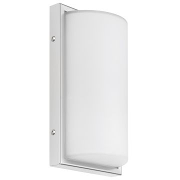 LCD LED-Wandaußenleuchte mit Sensor 29x17cm Edelstahl 040LEDSEN