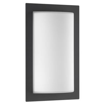 LCD LED-Wandaußenleuchte mit Sensor 31x20cm graphit 044LEDSEN