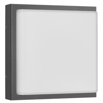 LCD LED-Wandaußenleuchte mit Sensor 25x25cm graphit 045LEDSEN
