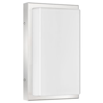 LCD LED-Wandaußenleuchte mit Sensor 29x17cm Edelstahl 048LEDSEN