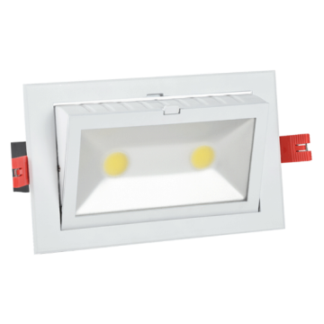 LED-Einbauleuchte Rectangular COB 60W 930 100° weiß