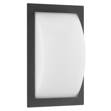 LCD Wandaußenleuchte mit Sensor 31x20cm graphit 051SEN