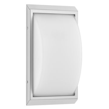 LCD LED-Wandaußenleuchte mit Sensor 32x17cm Edelstahl 052LEDSEN