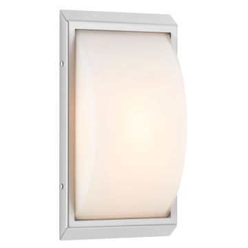 LCD Wandaußenleuchte mit Sensor 32x17cm Edelstahl 052SEN