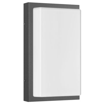 LCD LED-Wandaußenleuchte mit Sensor 29x17cm graphit 058LEDSEN