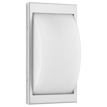 LCD LED-Wandaußenleuchte mit Sensor 33x17cm Edelstahl 068LEDSEN