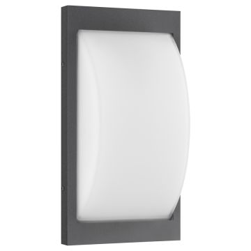 CD LED-Wandaußenleuchte mit Sensor 33x17cm graphit 069LEDSEN